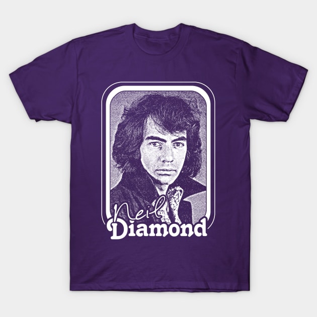 Neil Diamond // Retro 70s Fan Design T-Shirt by DankFutura